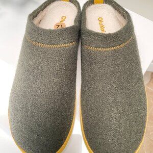 Olukai Men's Hamani Hulu Wool Mule Slippers
